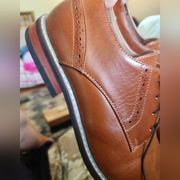 Men's Bruno Marc Dress Career Shoes LEATHER oxford Lace Up SIZ3 11 Excellent - Picture 6 of 16